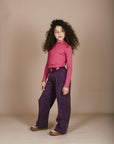 T-Shirt - Rib Turtle Neck Violet