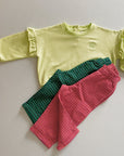 Trui - Ruffle Lime