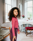 T-Shirt - Rib Turtle Neck Violet