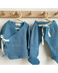 Kimono Set with bow - Azul