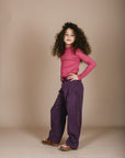 T-Shirt - Rib Turtle Neck Violet