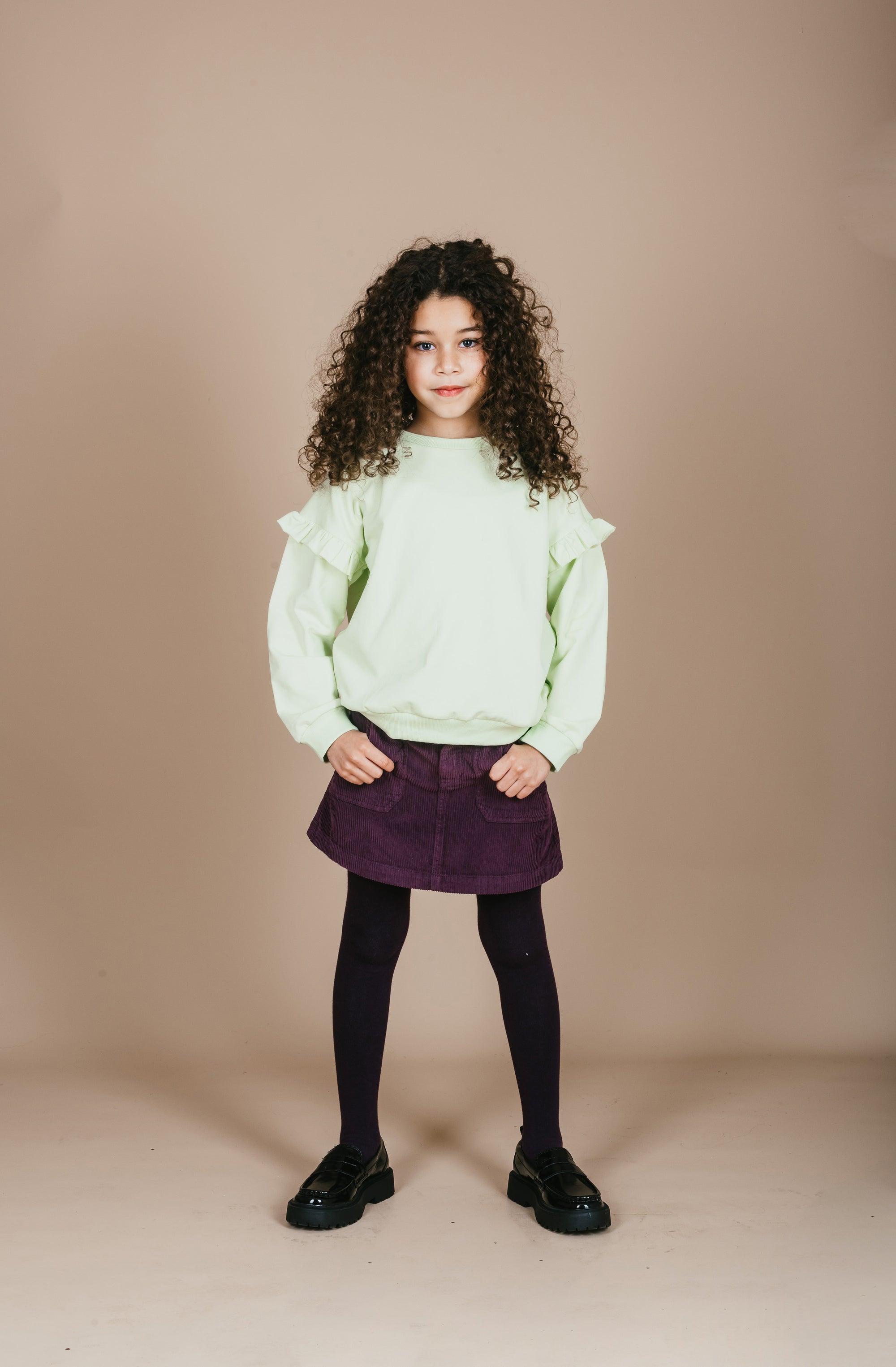 Trui - Ruffle Lime