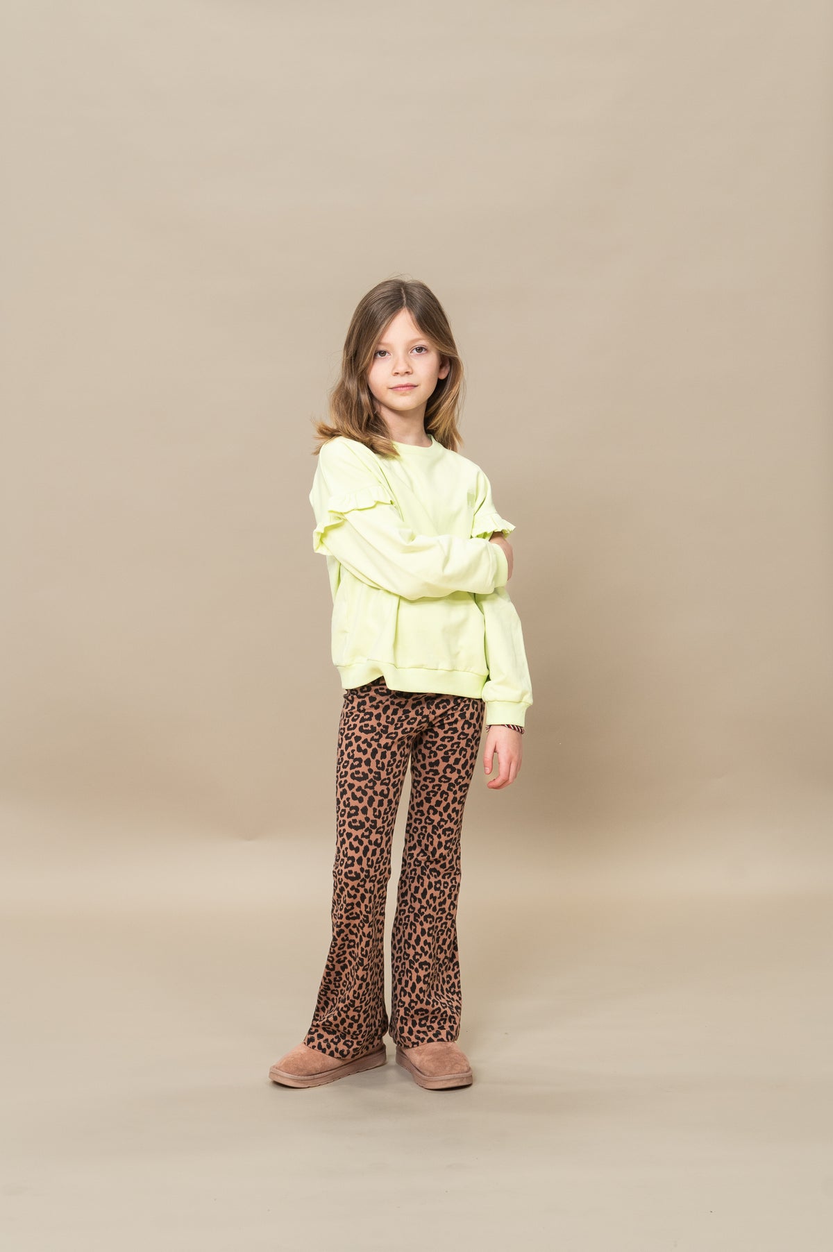 Trui - Ruffle Lime