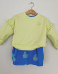 Trui - Ruffle Lime