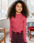 T-Shirt - Rib Turtle Neck Violet