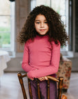 T-Shirt - Rib Turtle Neck Violet