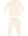 Kimono Set with bow - Crema